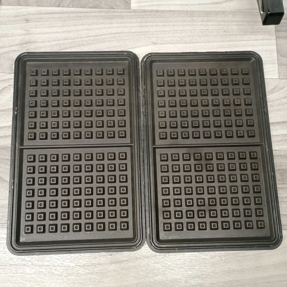 VINTAGE Rival Teflon II CHROME 95/2 Pizzelle‎ Cookie Waffle Maker-Tested Works